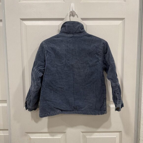 Mini Boden Corduroy Jacket Sherpa Lined 7-8 Years Blue Full Zip Up - Picture 5 of 7